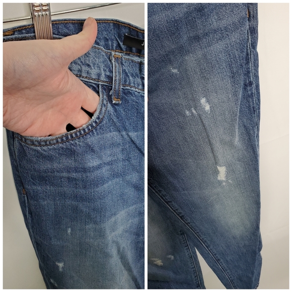 J BRAND Jake Distressed Boyfriend Jeans Broken Size 25 ~ Grunge Punk Streetwear - Picture 4 of 13